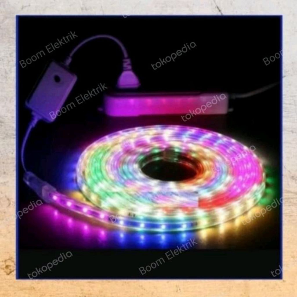 Lampu Led Strip RGB+Konektor 7 M