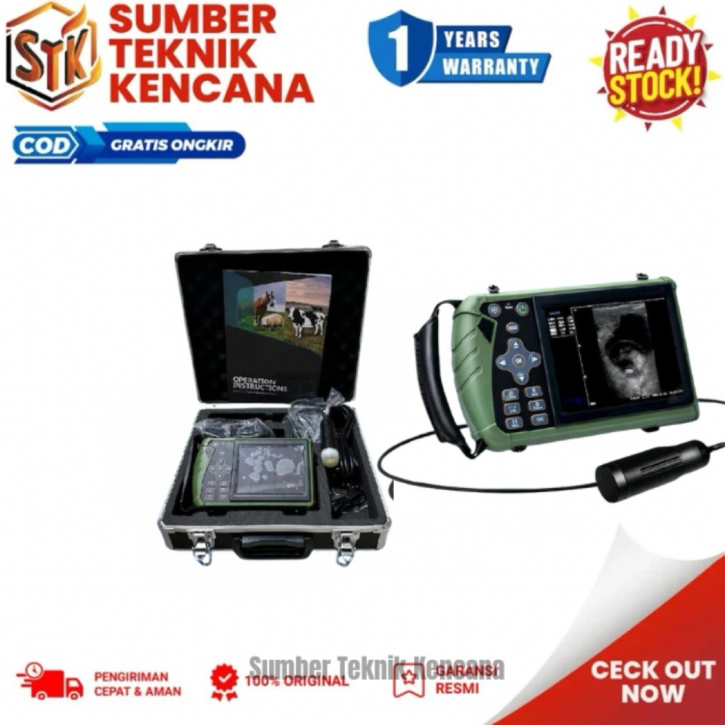 Portable Veterinary Ultrasound Scanner | USG Hewan Portable untuk Klinik & Peternakan | Alat USG Hew