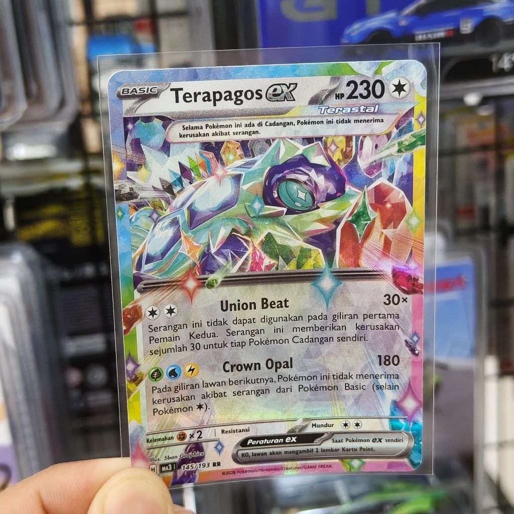 Pokemon Terapagos EX RR 145/193 - Kartu Pokemon Indonesia