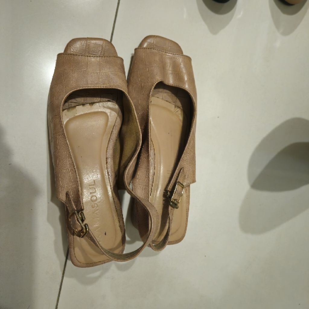 Mamasoul Low Heels Wedges 3cm