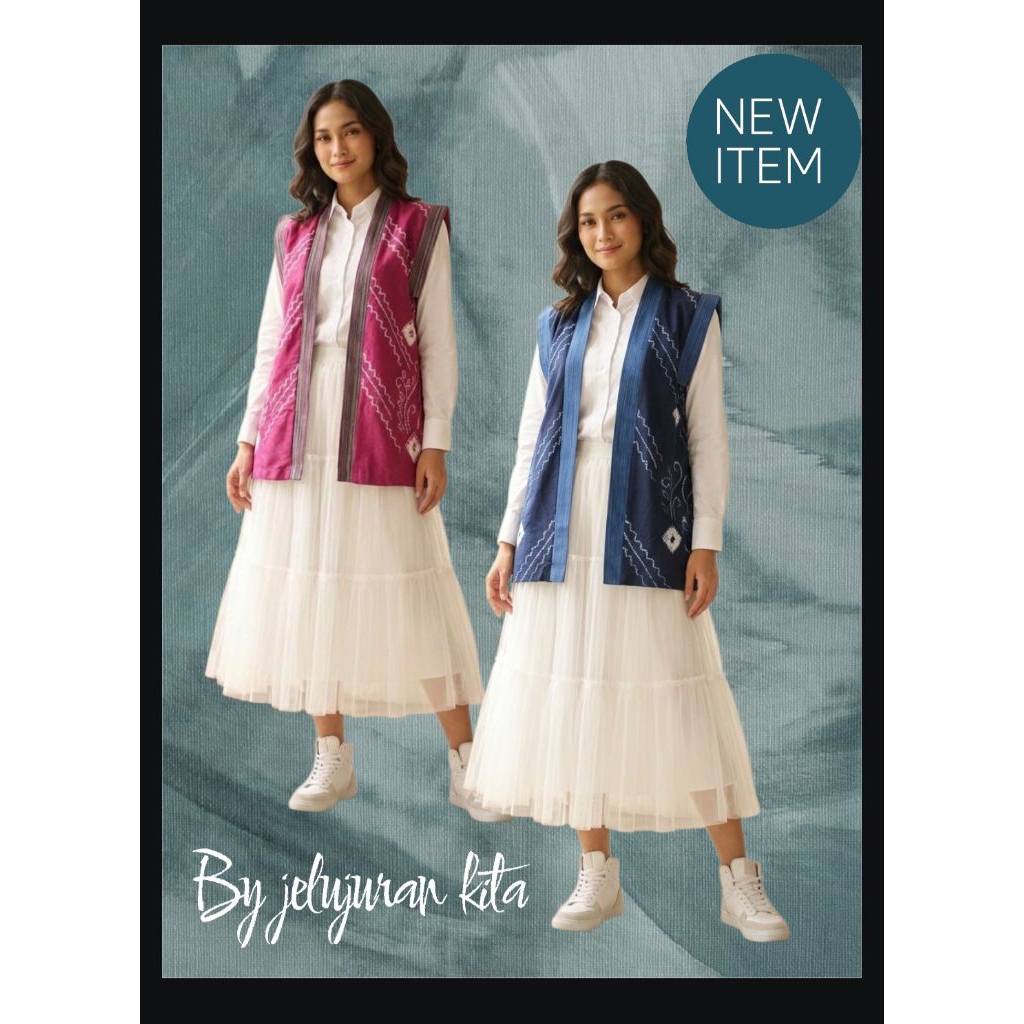 outer sasirangan|baju sasirangan|outer kantor