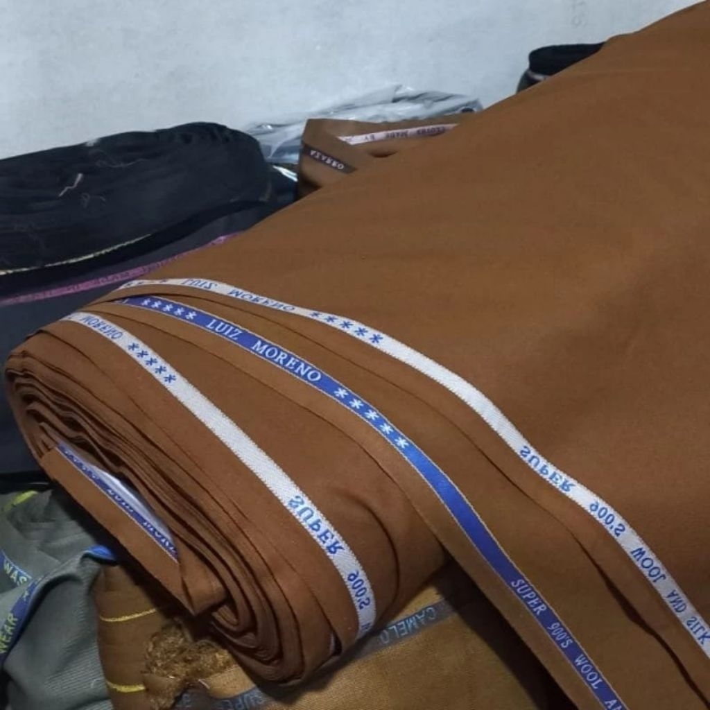 Kain Pemda Khaki Premium Semi Wool Bahan Seragam Pdh Pns Pemda Guru Wanita Pria Katun