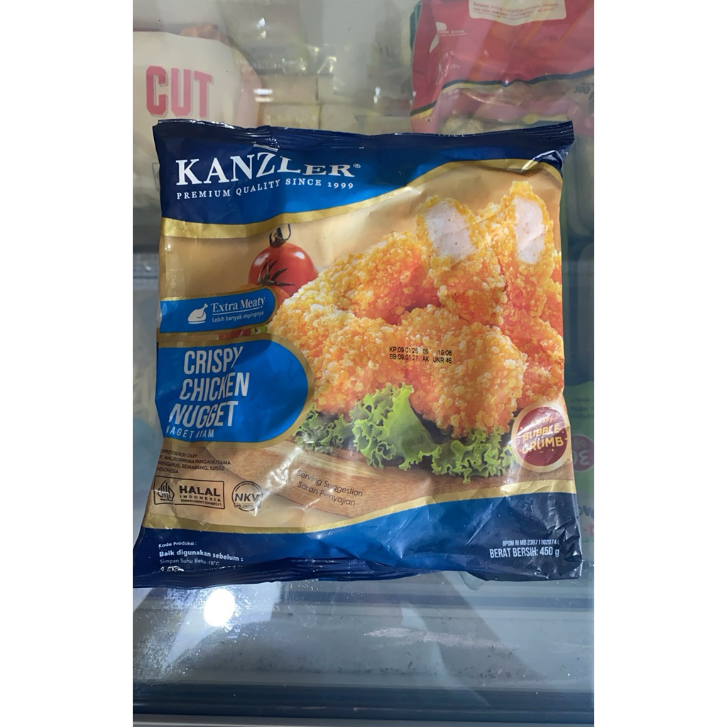 Nugget Ayam Kanzler Crispy 450 Gram dengan Crumb Berbuih, Lebih Garing
