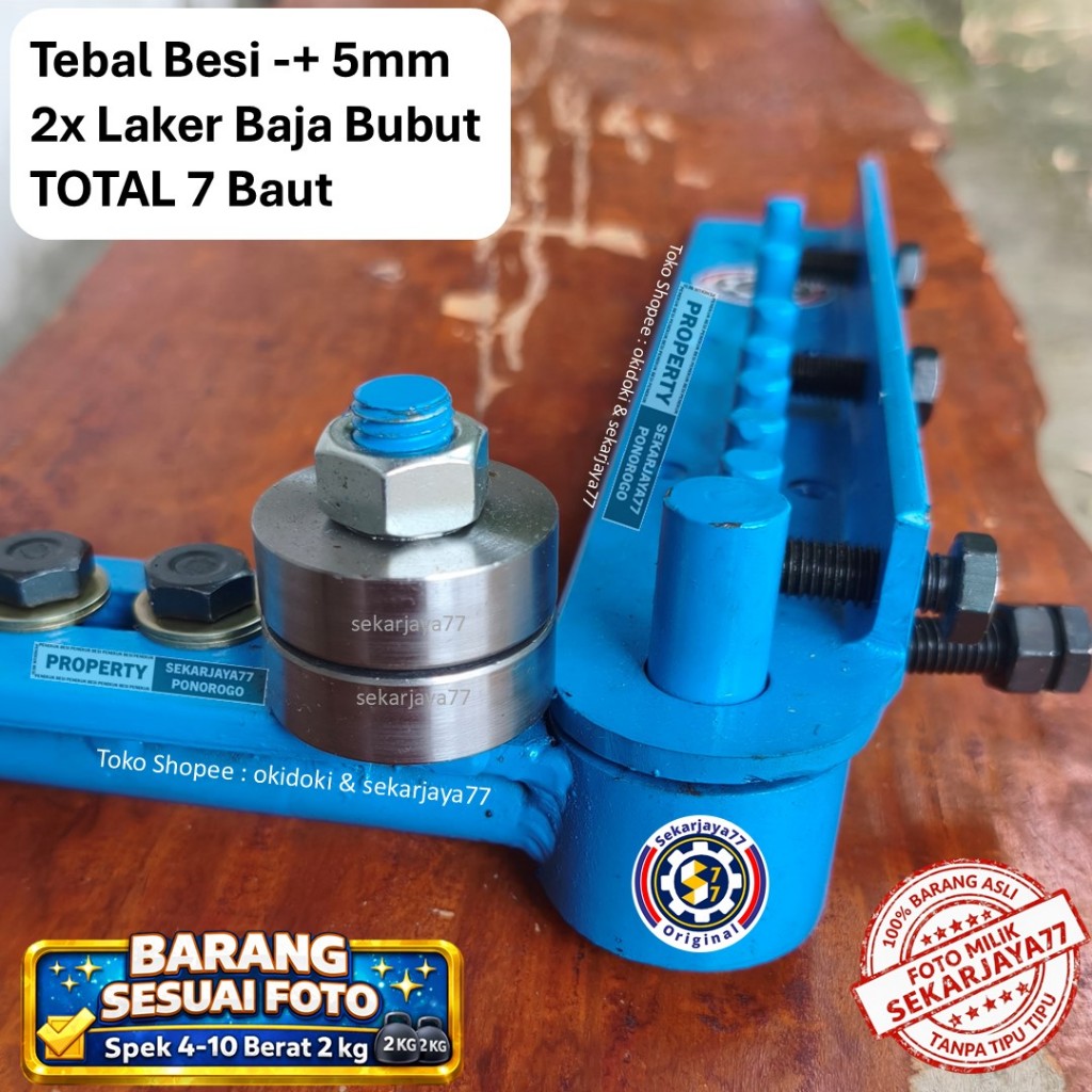 Sekarjaya77 Alat Penekuk Besi Beton - Besi Tebal + Laker Bubut SJQ13
