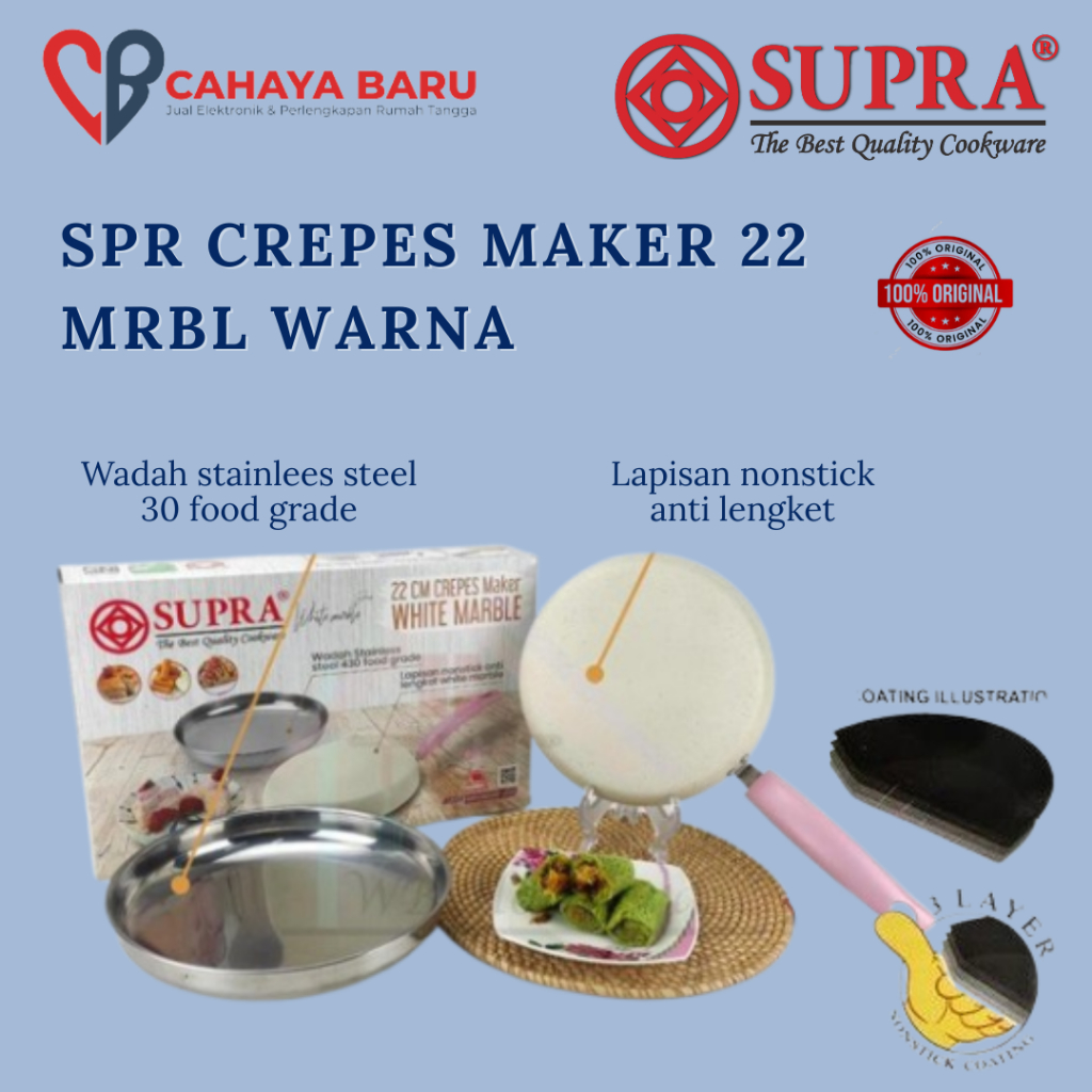 SUPRA CREPES MAKER 22 MRBL WARNA