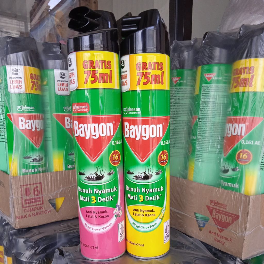 Baygon 600+75ml pembasmi serangga termurah