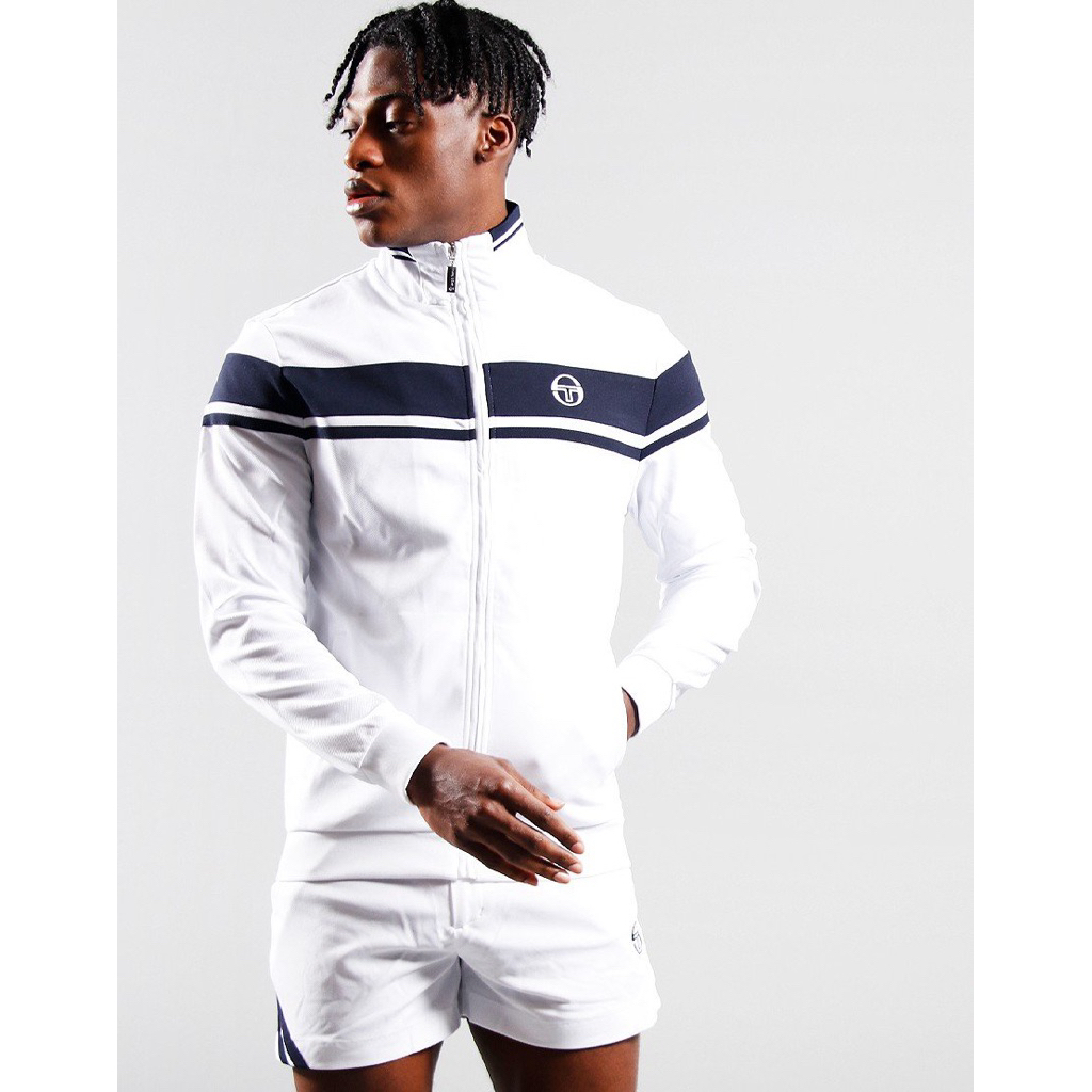 Sergio Tacchini Damarino Tracktop Jacket In White