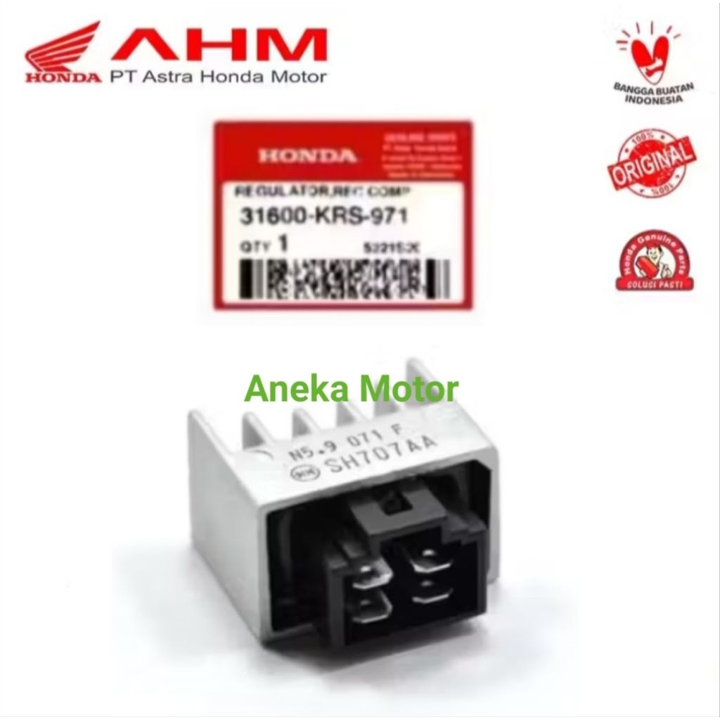 31600 KRS 971 HONDA AHM Kiprok Regulator Honda Grand Supra X 100 Revo 100 MegaPro Old Supra Fit Old 