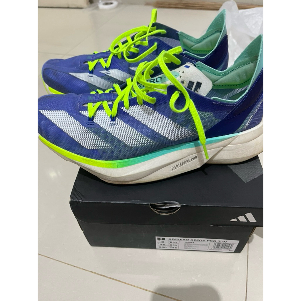 Sepatu Running Adidas Adizero Adios Pro 3 W bekas