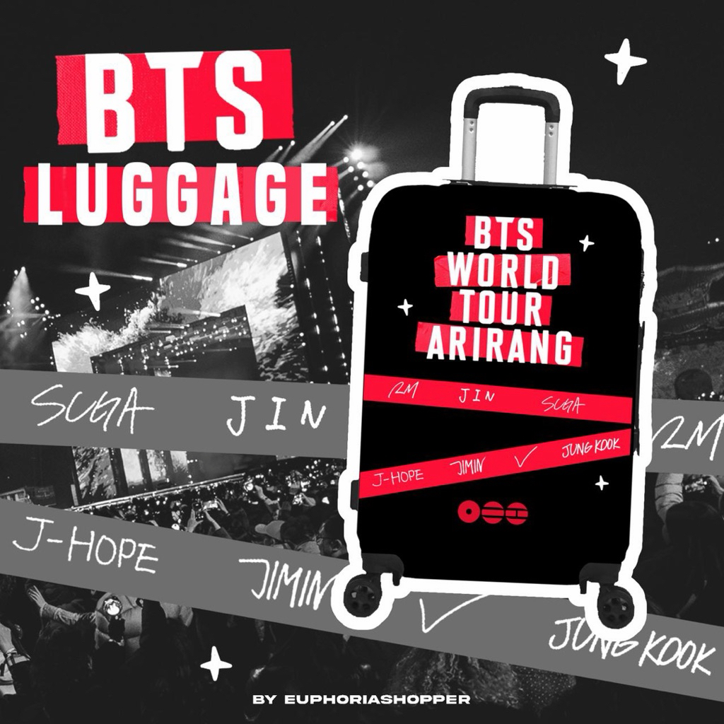 koper luggage BTS arirang by euphoriashopper