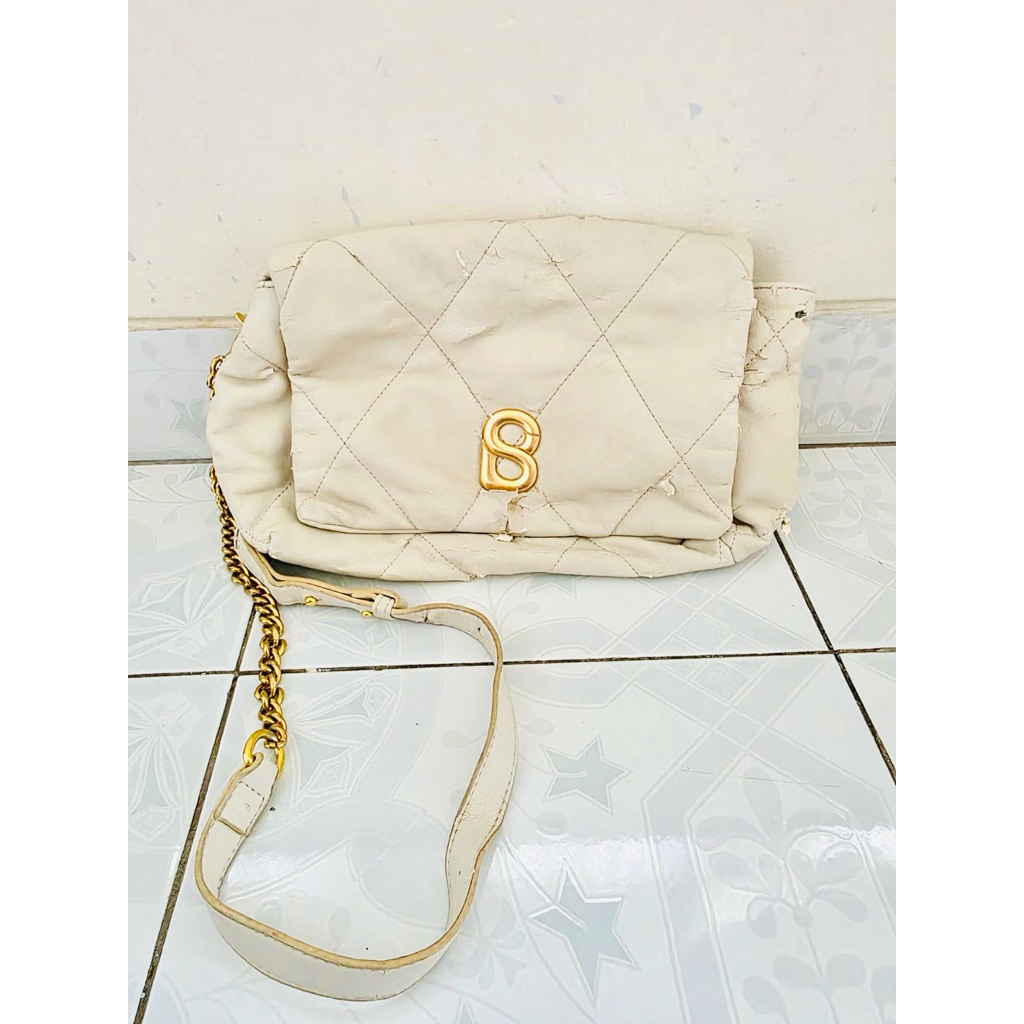 Tas Buttonscarves ori preloved nego