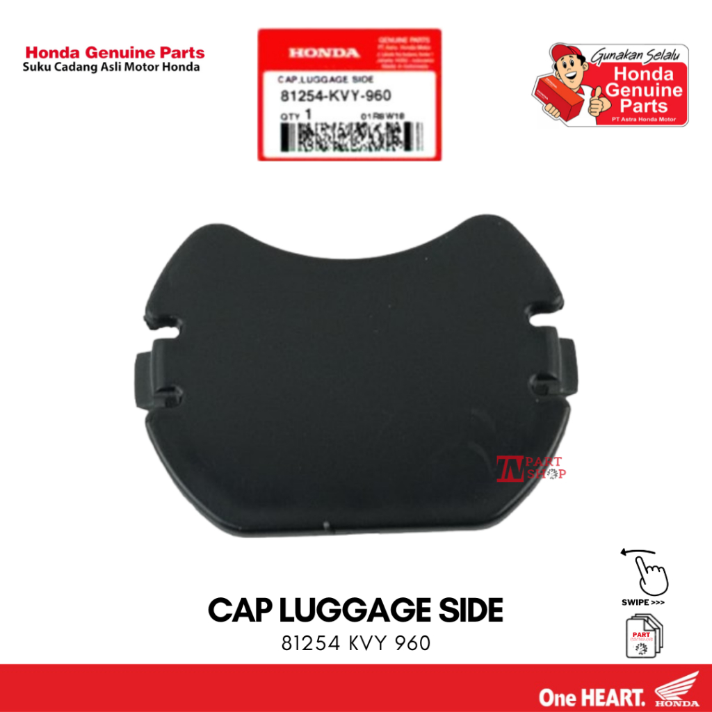 Cover Jalur Kabel Aki (Cap Luggage Side) - BeAT Karbu / 81254-KVY-960