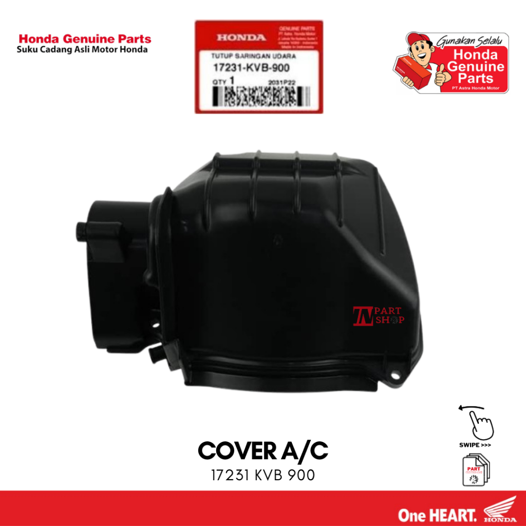 Tutup Box Filter (Cover Air Cleaner) - Vario 110 Karbu / 17231-KVB-900