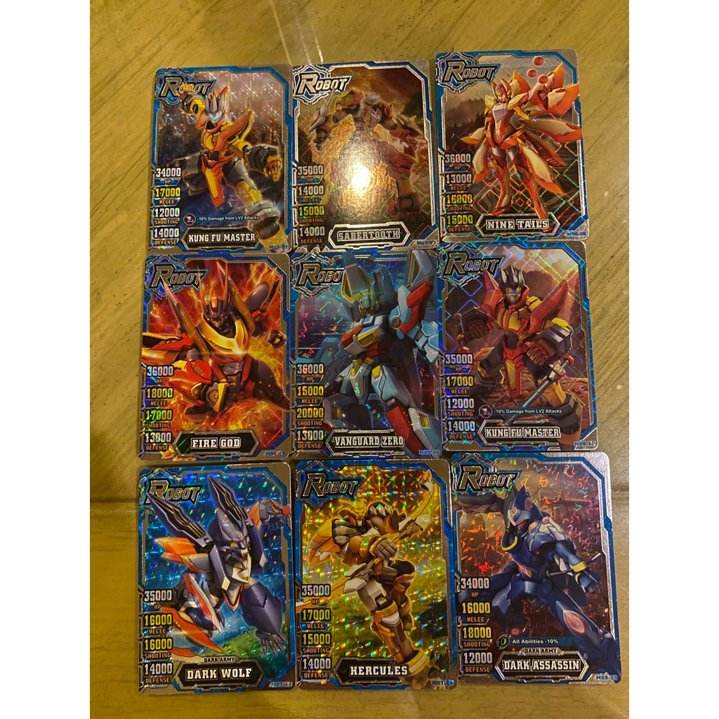 Hero of Robots, Silver Robot Cards