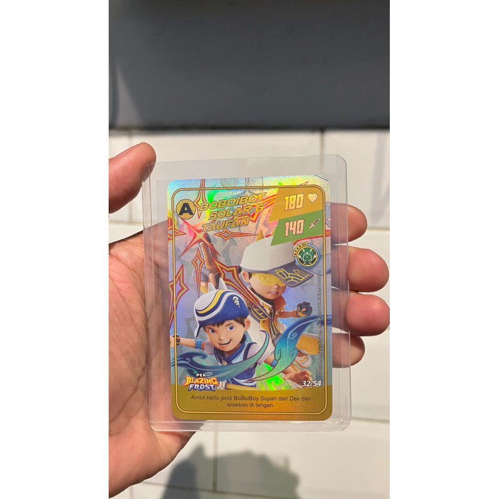 Kartu Boboiboy || Boboiboy Solar & Taufan || Pek Blazing Frost