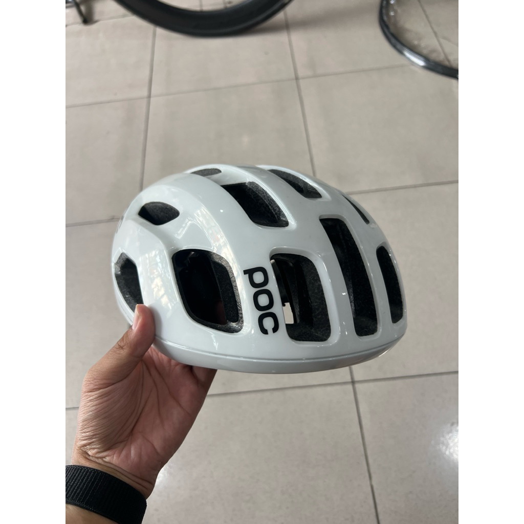 POC VENTRAL AIR SPIN BEKAS HELM SEPEDA PRELOVED RB BALAP PUTIH WHITE ORIGINAL NO BOX