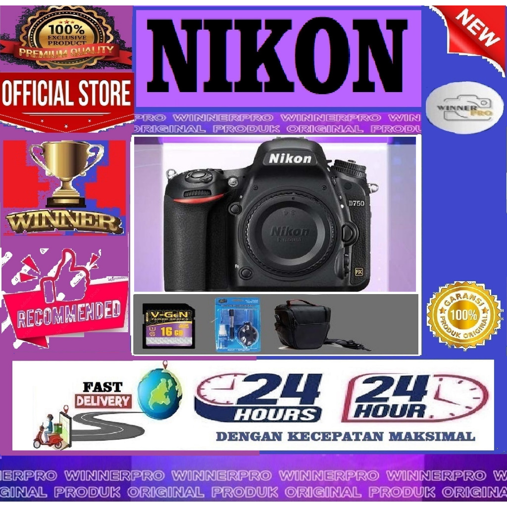 NIKON D750 BODY ONLY - KAMERA NIKON D750 BODY ONLY PAKET