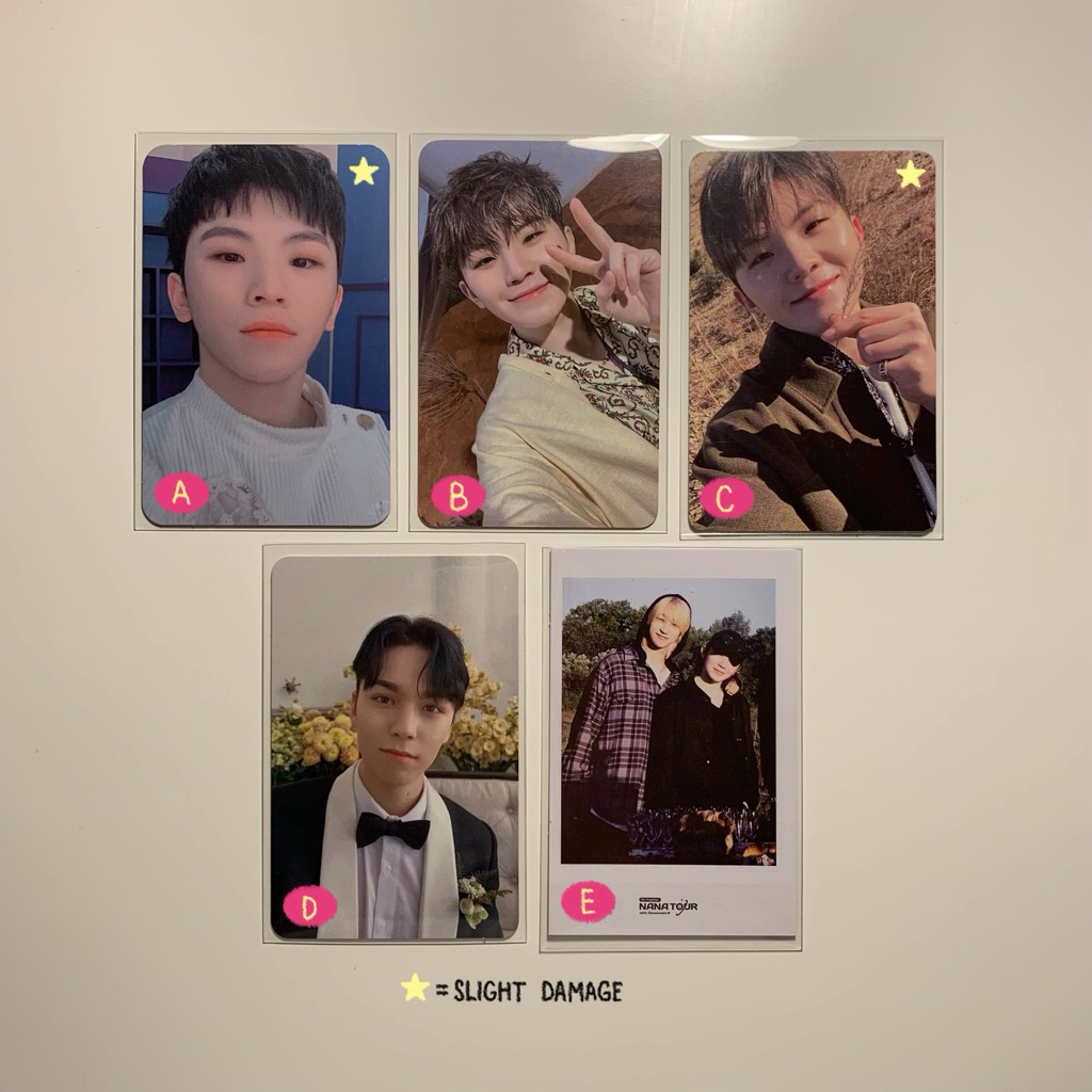 official photocard pc woozi vernon the8 minghao ymmd fts face the sun nana tour polaroid