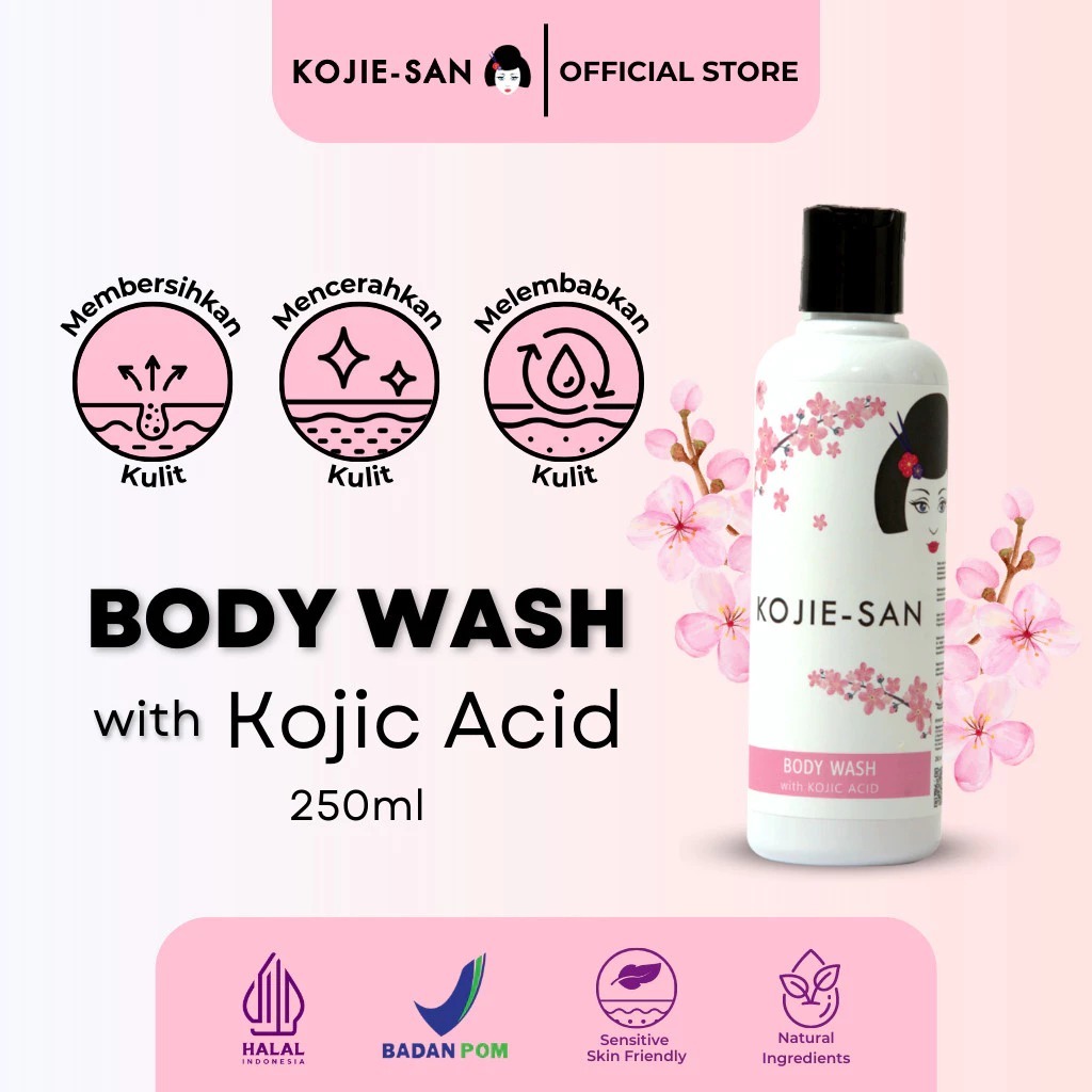 KOJIE-SAN Body Wash Soap Whitening Moisturizing With Kojic Acid Mencerahkan Kulit