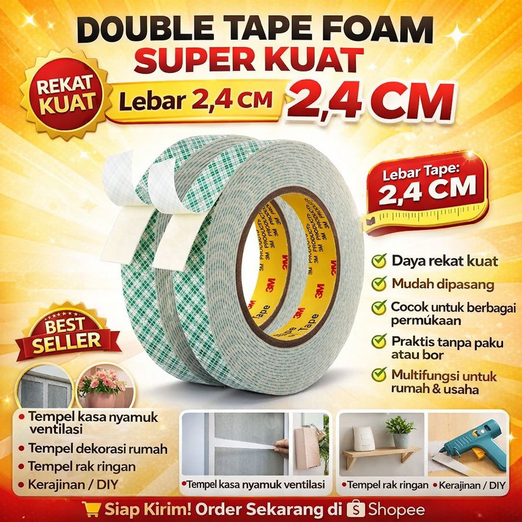 Double tape foam batik rekat kuat