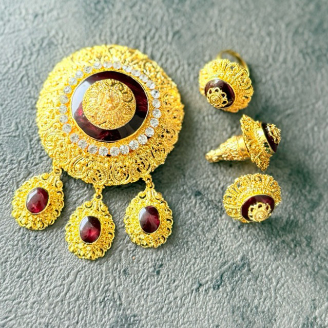 Set bros alpaka donat resin medium / bros bali / bros kebaya / acc kebaya