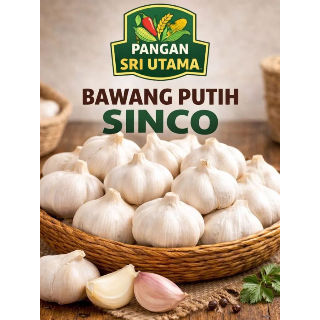 Bawang putih sinco 1kg kotor