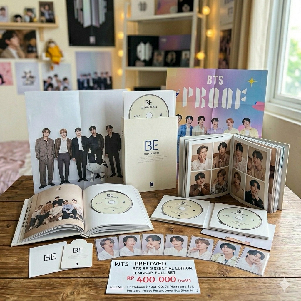 [WTS] PRELOVED BTS BE (ESSENTIAL EDITION)