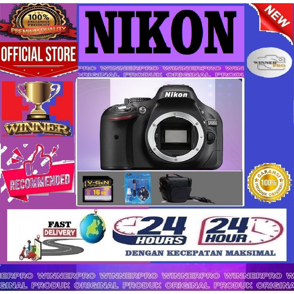 KAMERA NIKON D5200 BODY ONLY