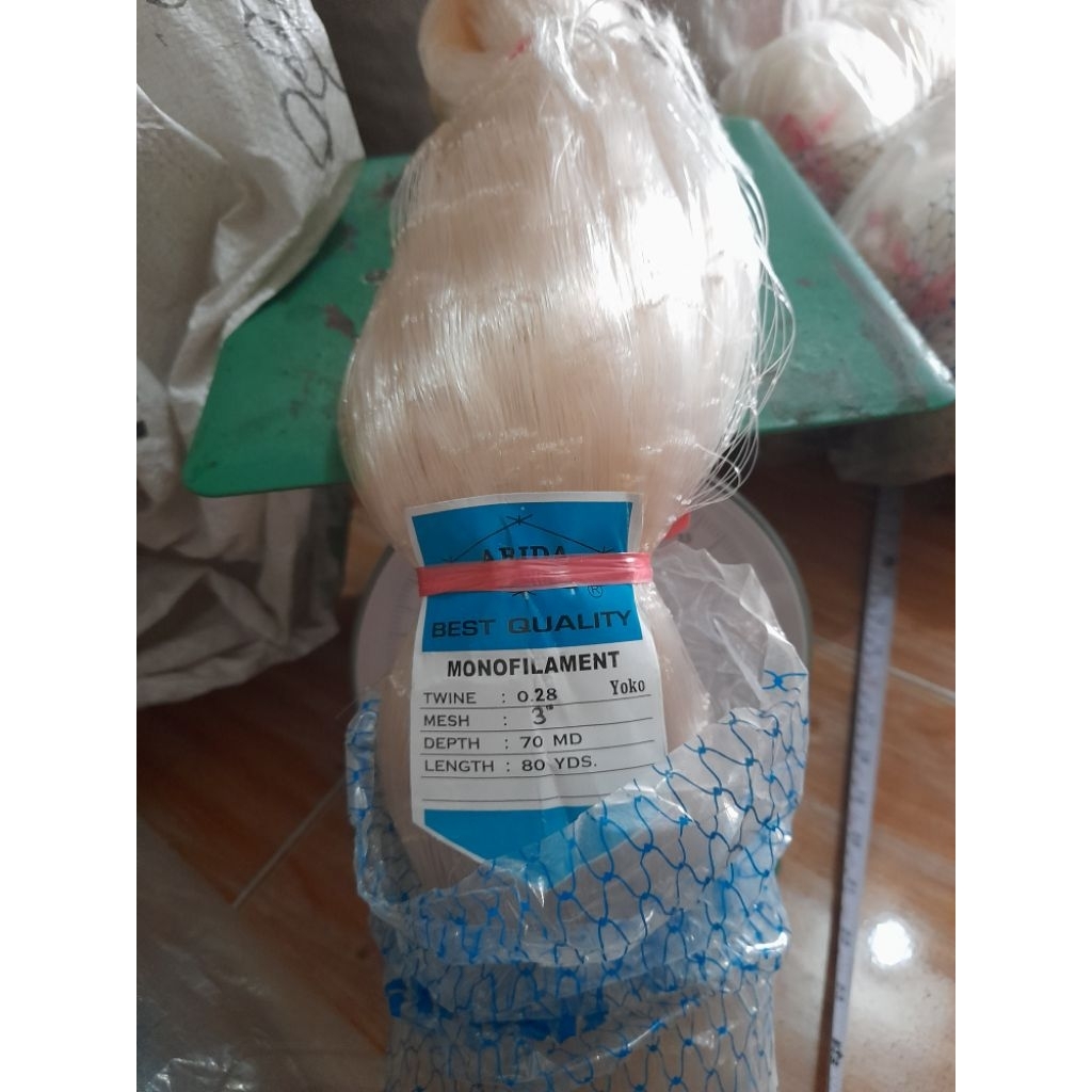 jaring ARIDA 3 inch 0.28  70/80 yoko (mata tegak) jaring kualitas terbaik - termurah