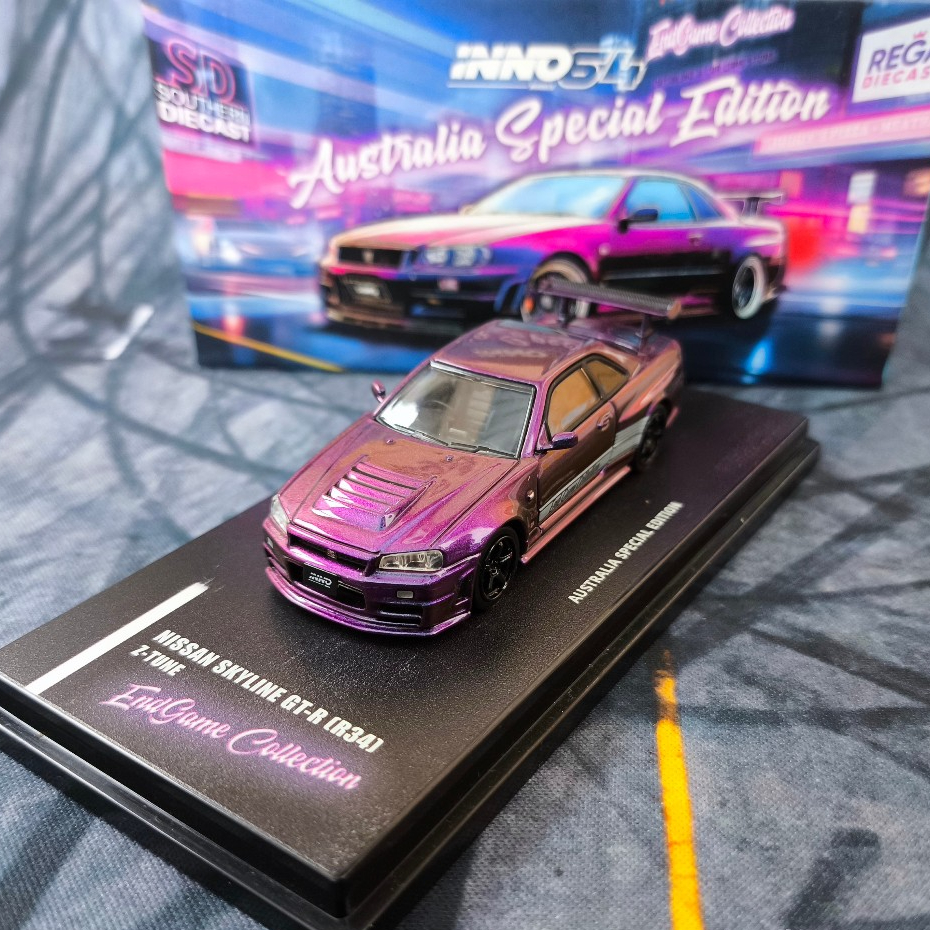 Inno64 UNSEALED Nissan Skyline GTR (R34) Z-Tune "ENDGAME" Australia Special Edition IN64-R34ZT-ENDGA