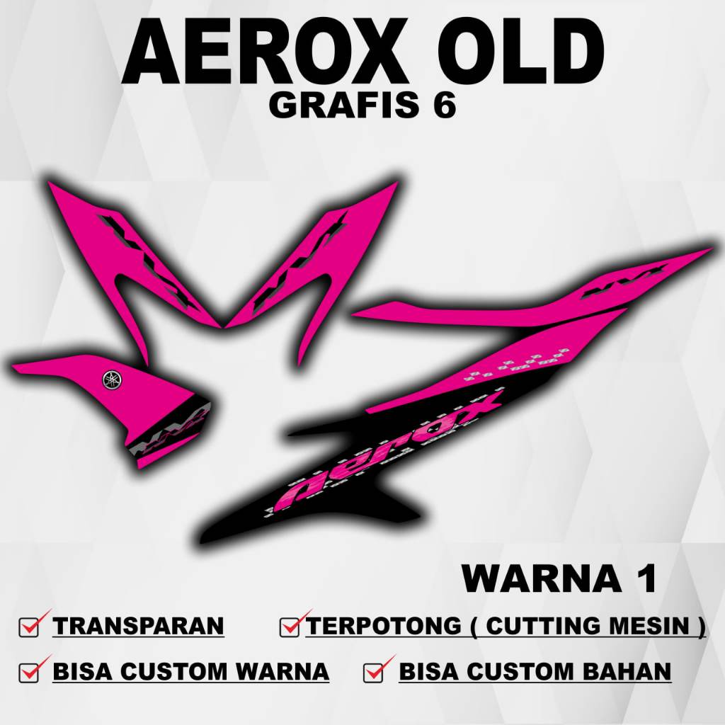 Sticker Aerox Old / Striping Aerox Old / Stiker Striping Decal Transparan Aerox Old / Sticker Ninja 