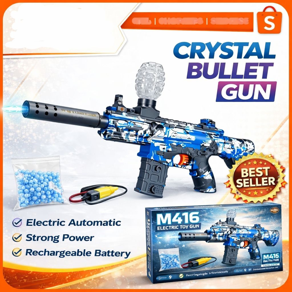 Mainan Senapan Peluru Water Gel Blaster Automatic Anak Rechargeable Best Seller