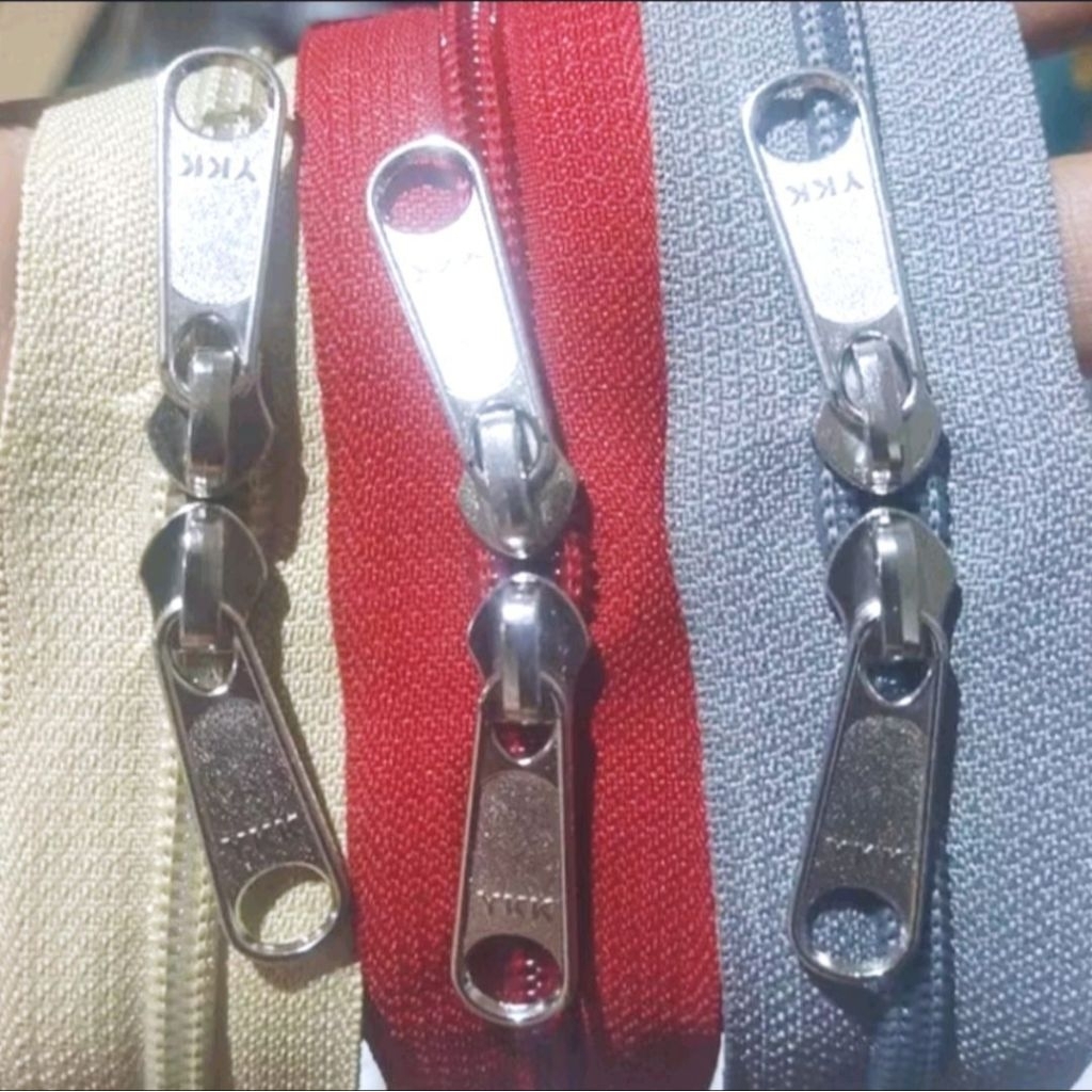 Resleting Tas YKK 2 kepala BERKUALITAS no 5