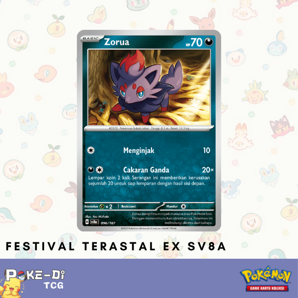 Zorua sv8a | 096/187 C - Pokemon TCG Indonesia