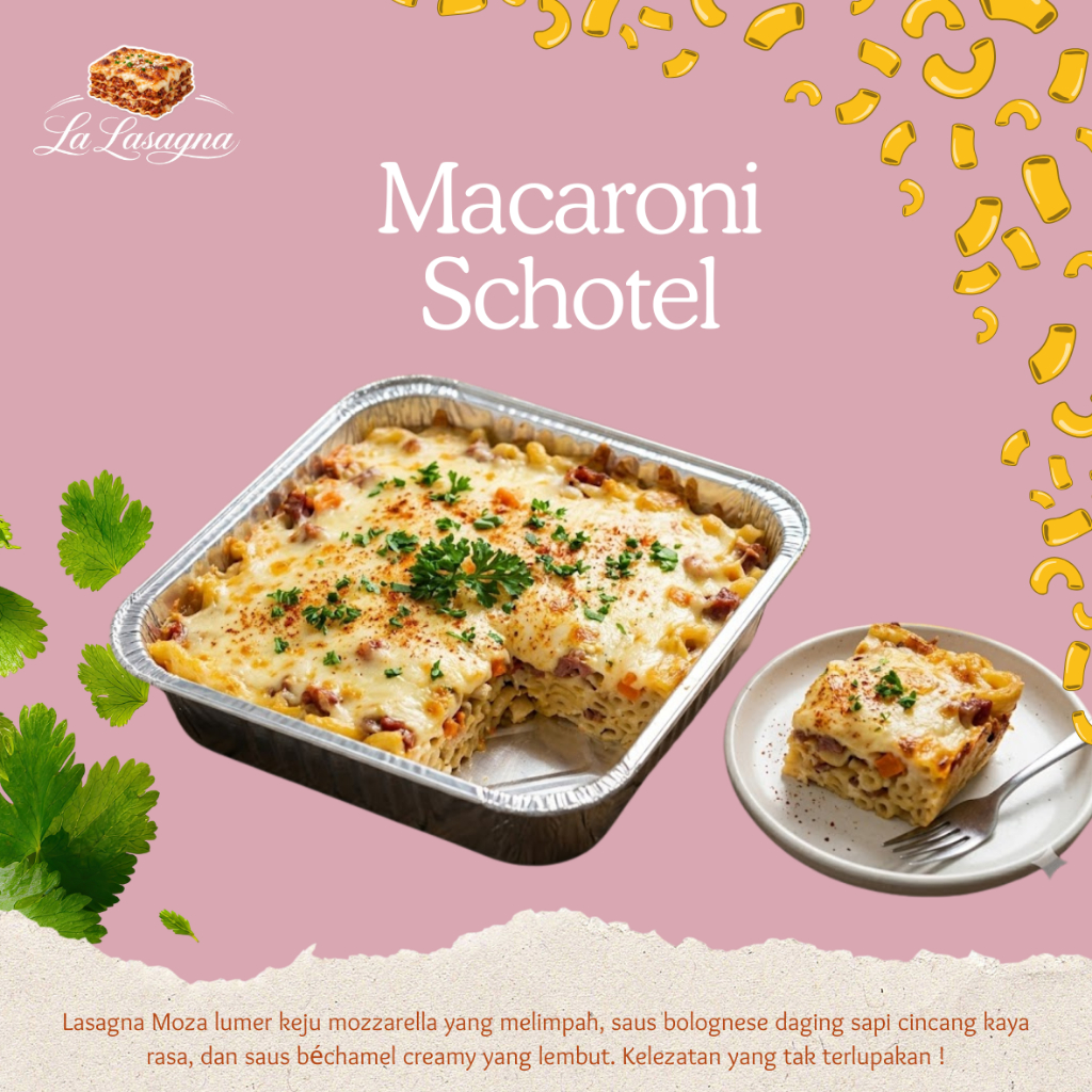Macaroni Schotel 20x20cm