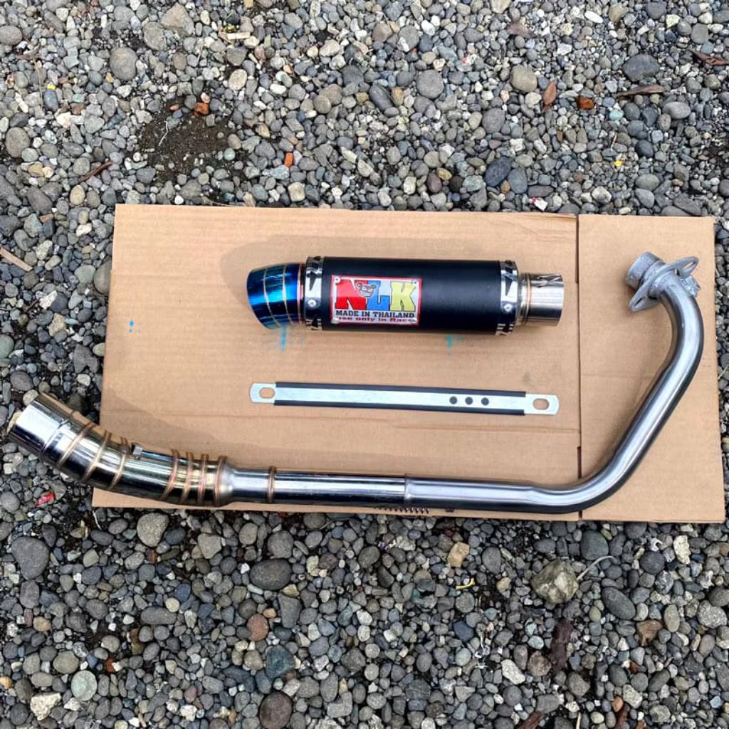 knalpot racing nlk Fullset inlet50mm mx135 mxking satriafu fufi vixion sonic verza dll