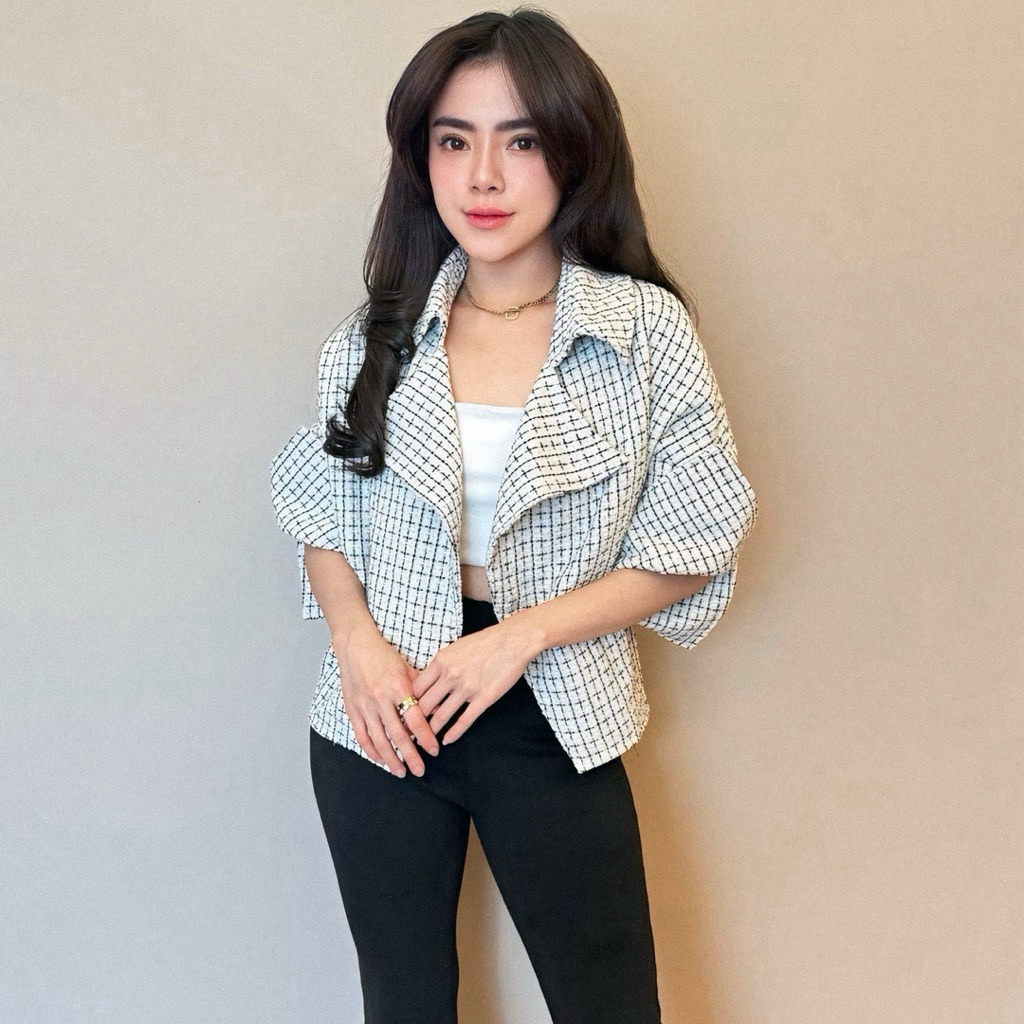 BRAVE - ELENA OUTER #VOL6 / Outer Wanita / Outer Wanita Premium / Outer Tweed / Tweed blazer