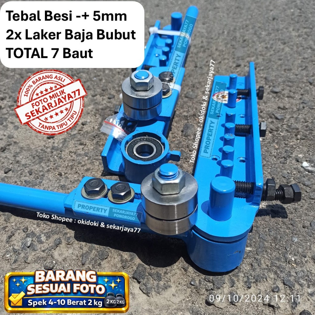 Sekarjaya77 Alat Penekuk Besi Biru Tebal Laker Baja Bubut SJQ26