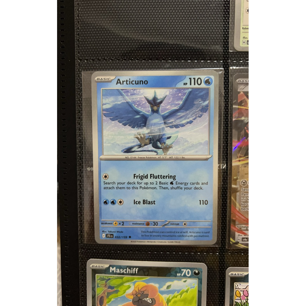 kartu pokemon articuno JTG 032/159 english