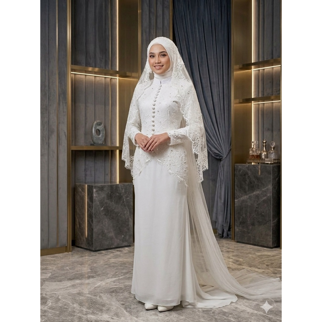 gaun pengantin malaysia melayu gaun akad gaun walimah wedding dress