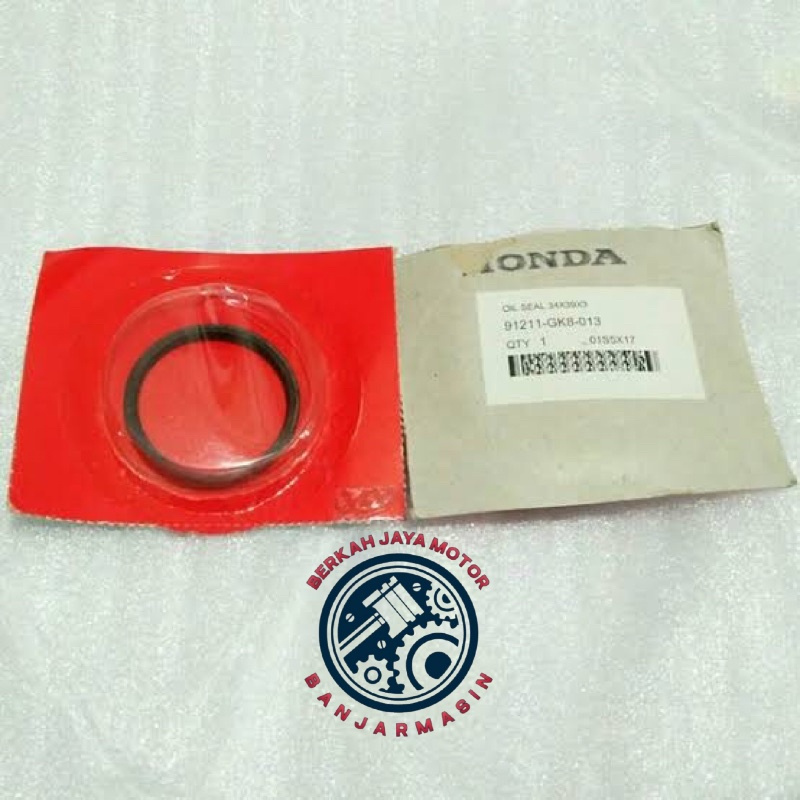 91211GK8013 Seal Puly Belakang 34X39X3 Honda BeAT Karbu Spacy Karbu Scoopy Karbu Original AHM