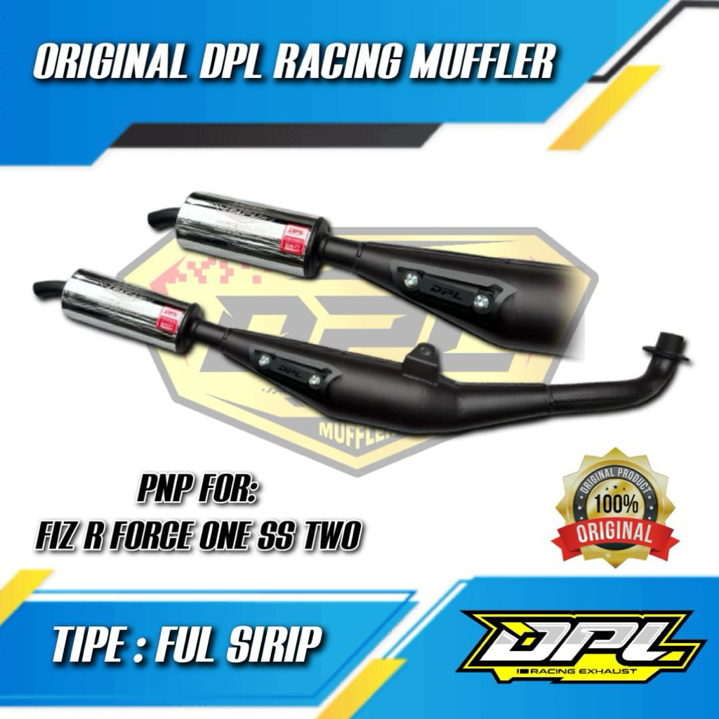knalpot fiz r original dpl racing muffler