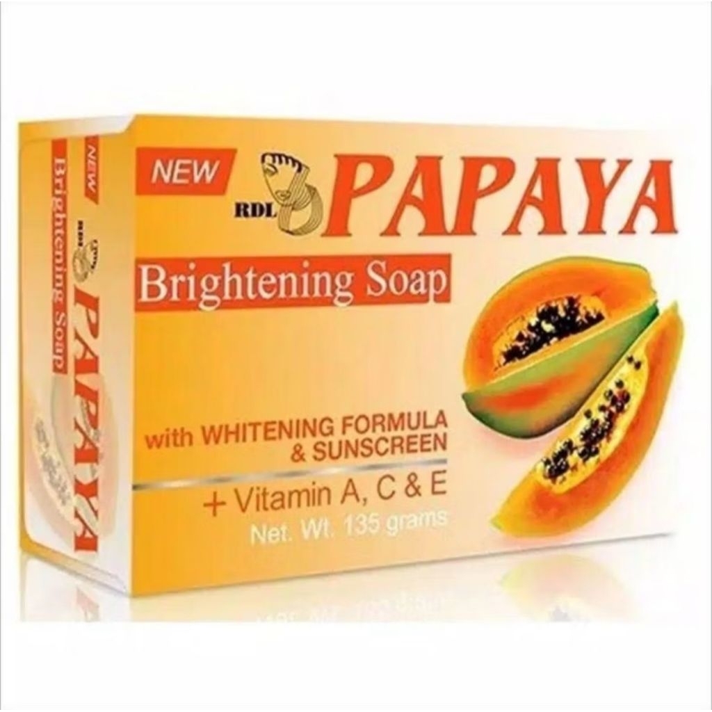 PROMO,,,SABUN PAPAYA RDL ASLI || RDL PAPAYA BRIGHTENING SOAP