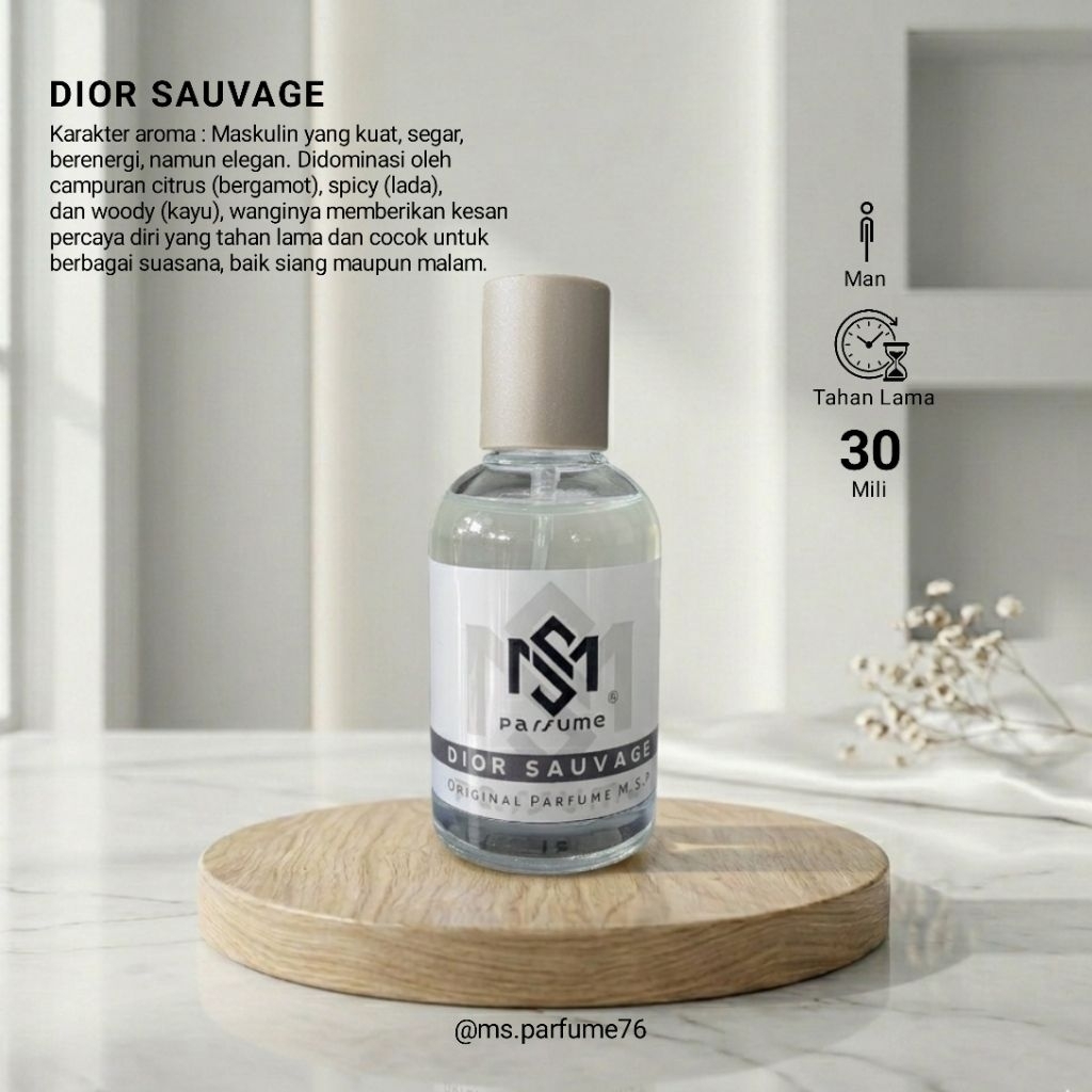 parfume dior sauvage peria wanita tahan lama non alkohol 100% original ms.parfume