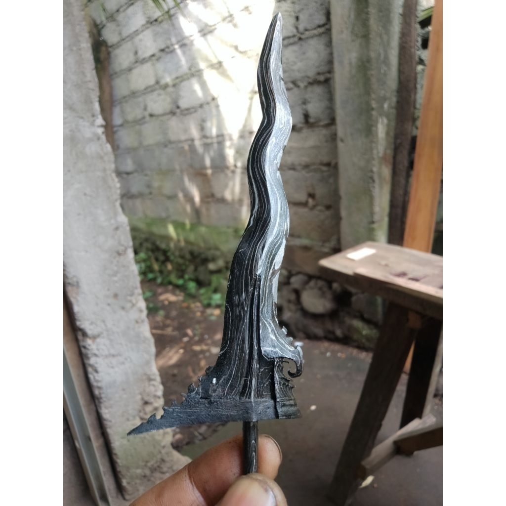 bilah keris bali -+15cm luk 5 (s5)