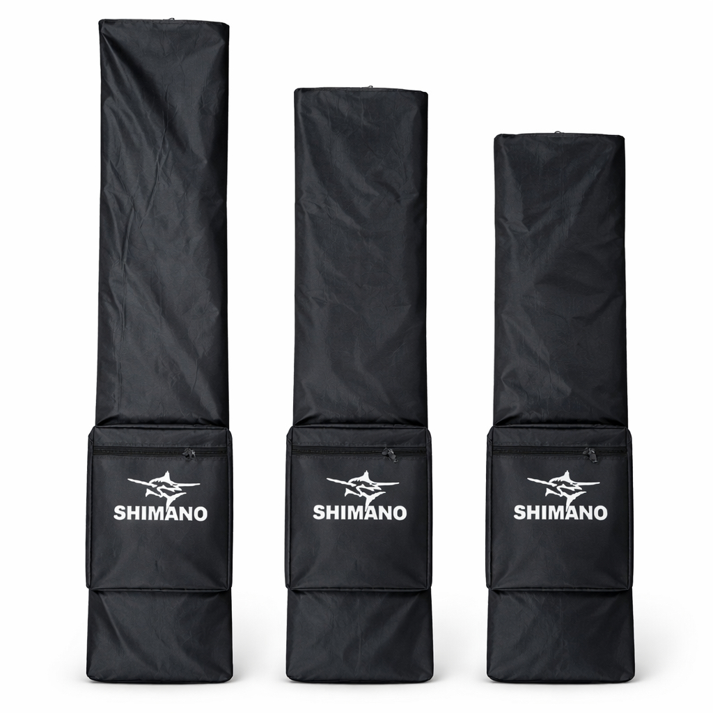 Shimano Tas Pancing Kotak Joran Tegek & Rill Anti Air 80cm-120cm Bahan Poliester 420 Fleksibel Prakt