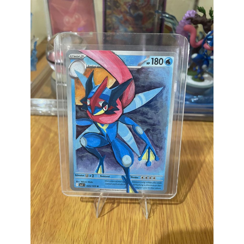 Kartu Pokemon Ash Greninja Custom Handmade