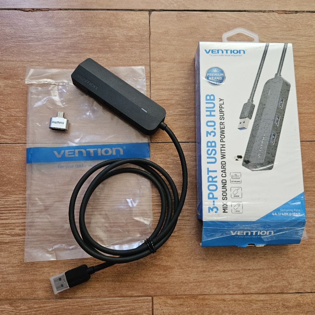 USB HUB + SOUNDCARD VENTION