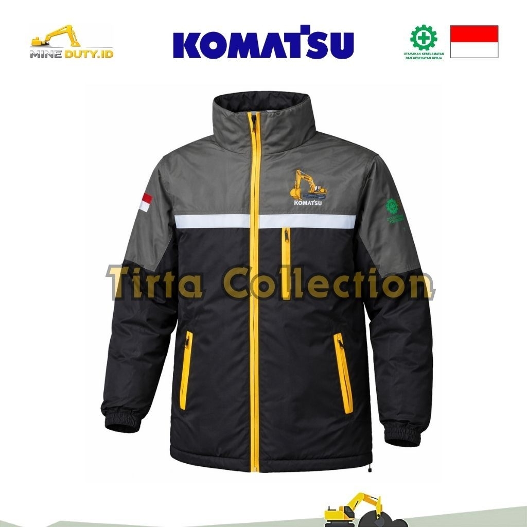 JAKET SAFETY KOMATSU EXCAVATOR - BORDIR ALAT BERAT