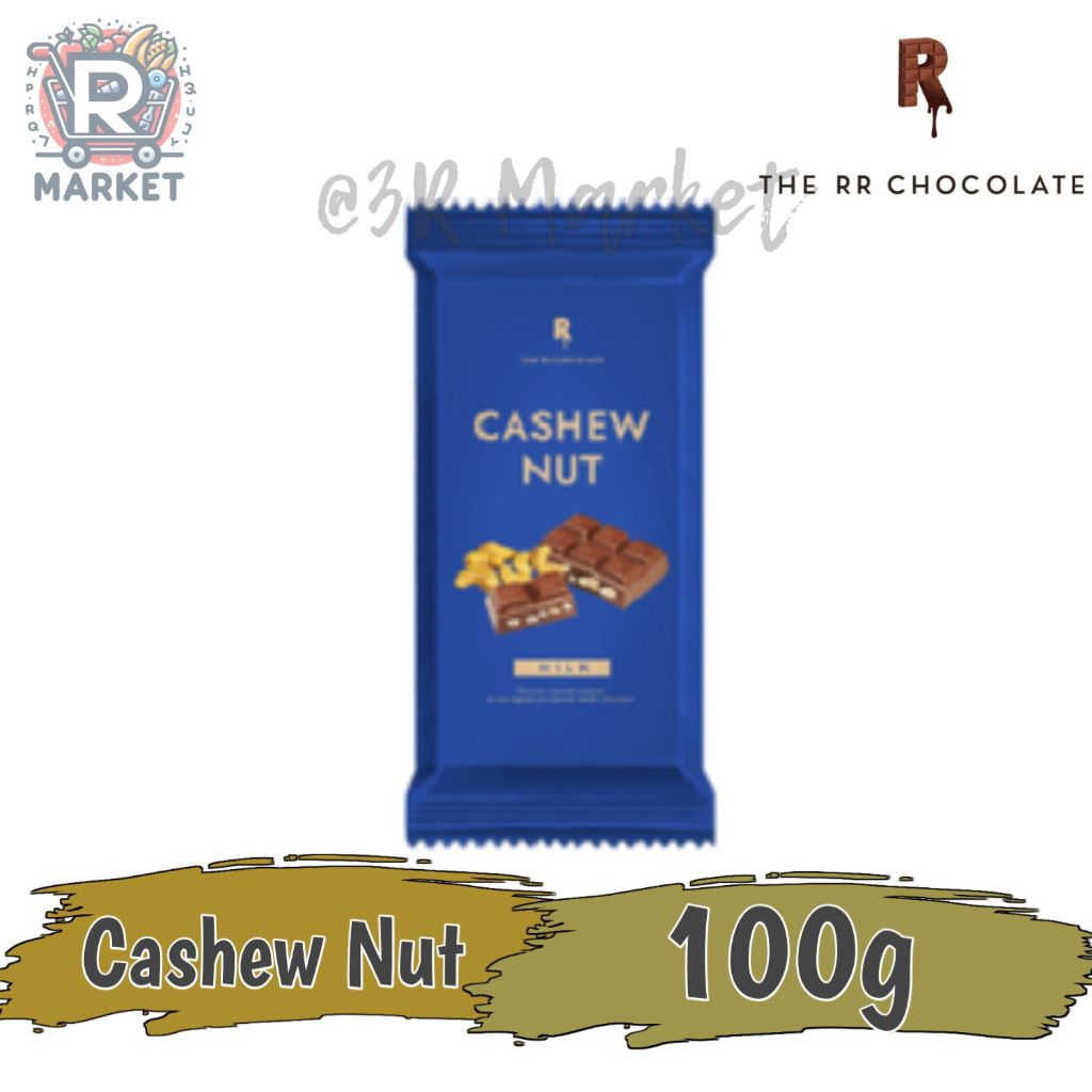 The RR Chocolate Cashew Nut Milk Chocolate Bar